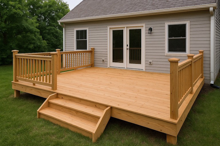 Custom Deck Built by Rylands Home Improvements